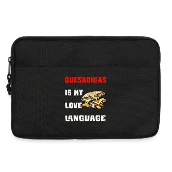 Les quesadillas sont mon langage d'amour - Sacoche pour ordinateur portable 13 pouces - noir - Devant