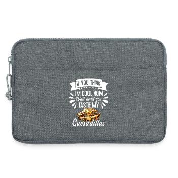 Si tu penses que je suis cool maintenant - Sacoche pour ordinateur portable 13 pouces - gris chiné - Devant
