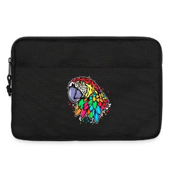 Tier Vogel Papagei Vogelliebhaber Zoo Tropisch - Laptoptasche 13" - Schwarz - Vorne