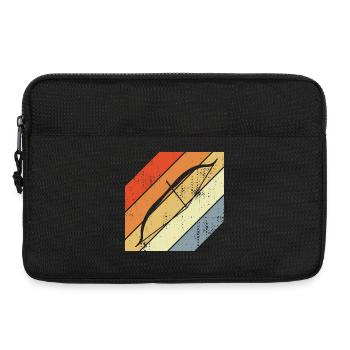 Retro Bogensport - Laptoptasche 13" - Schwarz - Vorne