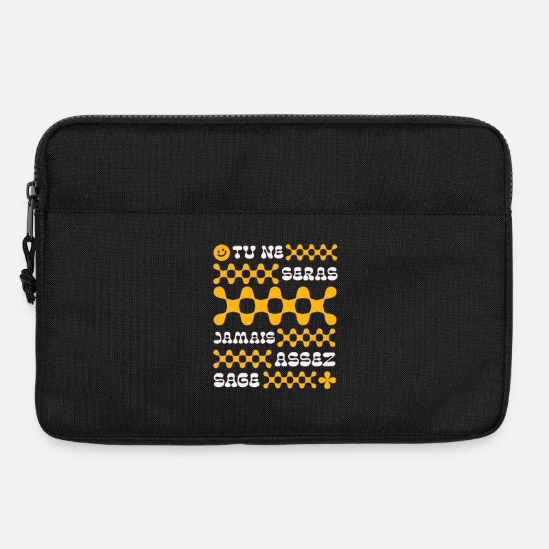 You'll never be wise enough - Laptop bag 13" - black