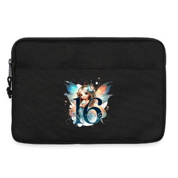 16 ans fée elfe mignon cadeau d’anniversaire - Sacoche pour ordinateur portable 13 pouces - noir - Devant