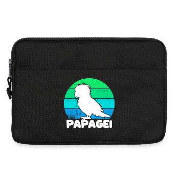 Oiseau, Perroquet, Dicton, Animal, Amoureux Des Animaux, Animal De Compagnie - Sacoche pour ordinateur portable 13 pouces - noir - Devant