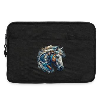 Pferd - Laptoptasche 13" - Schwarz - Vorne