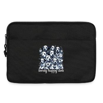 Dalmatiner Welpen Welpe süß Punkte Hund Geschenk - Laptoptasche 13" - Schwarz - Vorne