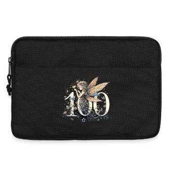 100 Jahre Fee Elfe süß Geburtstag Geschenk - Laptoptasche 13" - Schwarz - Vorne