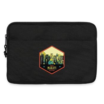 Glowing Skyline: Makati, Manila, Philippines - Laptop bag 13" - black - Front