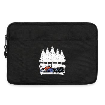 Forest, Wood, Sawdust, Tree, Forest, Forestry, Forestry - Laptop bag 13" - black - Front