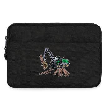 Wood Woodwork Woodwork Lumberjack Solid Cubic Meter - Laptop bag 13" - black - Front