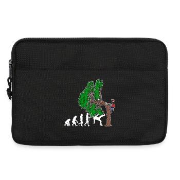 Tree Evolution Woodwork Lumberjack Tree Cutter - Laptop bag 13" - black - Front