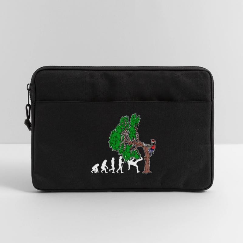 Tree Evolution Woodwork Lumberjack Tree Cutter Laptop bag 13"