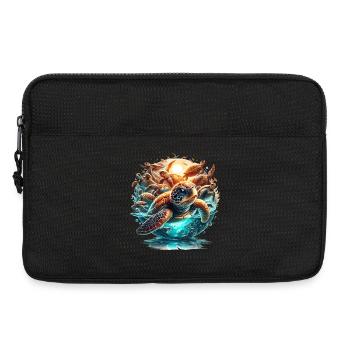Tortues du monde Wonder Turtle cadeau - Sacoche pour ordinateur portable 13 pouces - noir - Devant