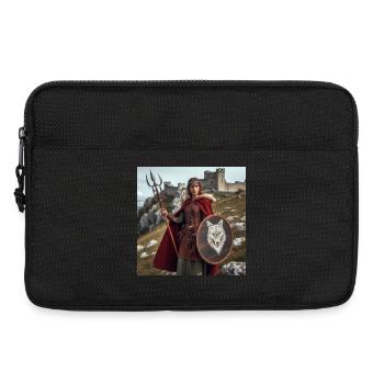 Wikinger-Krieger - Laptoptasche 13" - Schwarz - Vorne