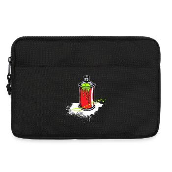 Kunst Strassenkunst Sprayer Graffiti Spraydose - Laptoptasche 13" - Schwarz - Vorne