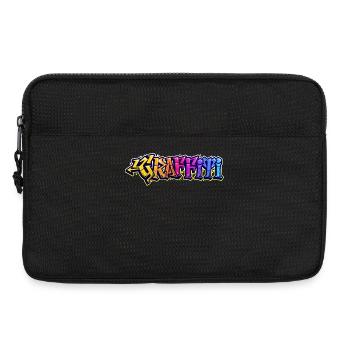 Graffiti Street Art Pulvérisateur Dessin Illustration - Sacoche pour ordinateur portable 13 pouces - noir - Devant