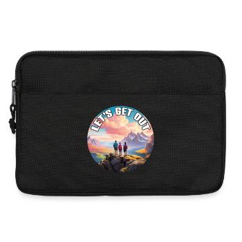 Nichts wie raus mit der Familie in die Natur - Laptoptasche 13" - Schwarz - Vorne