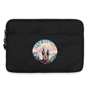 Nichts wie raus mit der Familie in die Natur - Laptoptasche 13" - Schwarz - Vorne