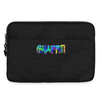 Graffiti Street Art Illustration Kunst Spraydose - Laptoptasche 13" - Schwarz - Vorne