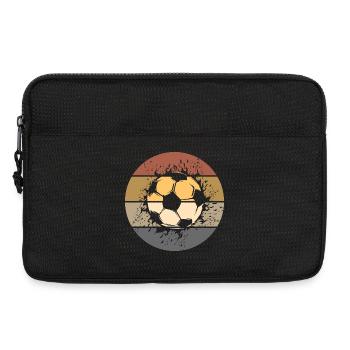 Fußball retro Ball Fußballfan Spieler Ballsport - Laptoptasche 13" - Schwarz - Vorne