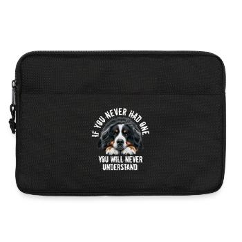 Berner Sennenhund - Laptoptasche 13" - Schwarz - Vorne