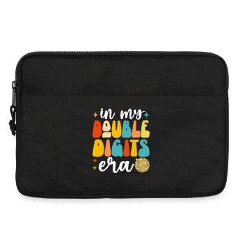 Dans mon ère à deux chiffres Groovy drôle 10e anniversaire - Sacoche pour ordinateur portable 13 pouces - noir - Devant