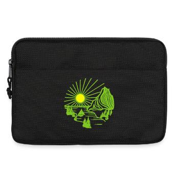Holiday Landscape (Green) - Laptop bag 13" - black - Front