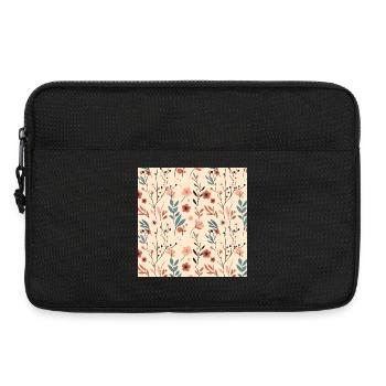 Floral Floral Pattern Spring Summer Flowers 2 - Laptop bag 13" - black - Front