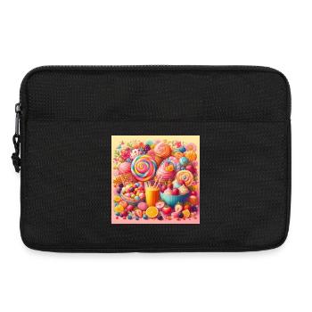 Palette of sweets and vibrant colors - Laptop bag 13" - black - Front