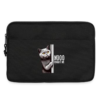 Nein war ich nicht BKH Blue Katze Geschenk - Laptoptasche 13" - Schwarz - Vorne