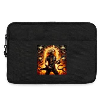 Metal-Gitarrist in der Unterwelt - Laptoptasche 13" - Schwarz - Vorne