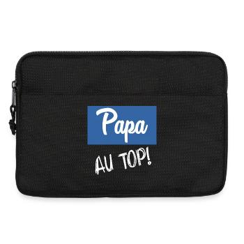 PAPA. VATERTAG. FROHER VATERTAG. ALLES GUTE ZUM GEBURTSTAG. - Laptoptasche 13" - Schwarz - Vorne