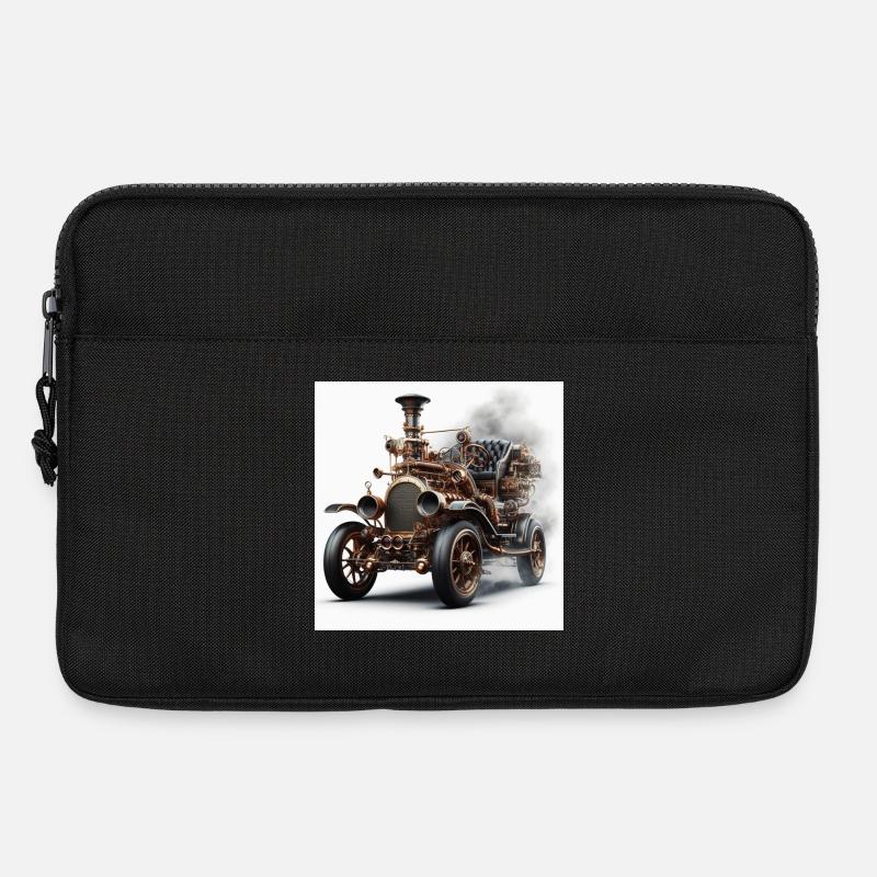 Dampfwagen - Laptoptasche 13" - Schwarz