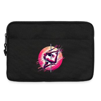 Pole Dance Dynamik pink Geschenk - Laptoptasche 13" - Schwarz - Vorne