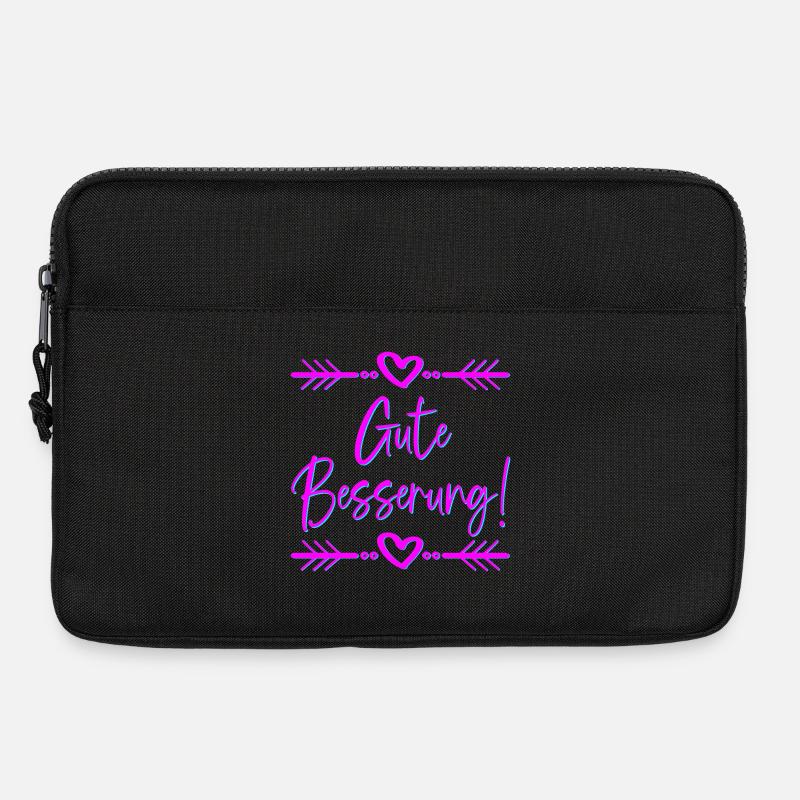 GENESUNGSSPRÜCHE - GUTE BESSERUNG WÜNSCHEN - Laptoptasche 13" - Schwarz