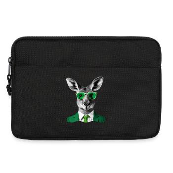 Neon Kangaroo in Green Suit - Laptop bag 13" - black - Front