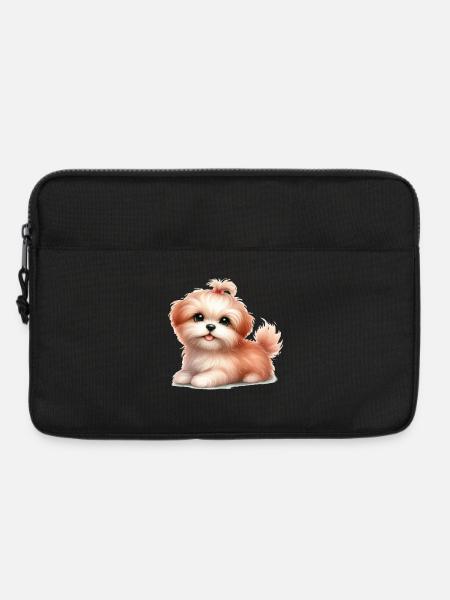Süßer Hund - Laptoptasche 13" - Schwarz