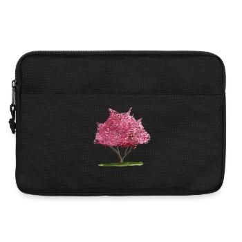Pink Blossom Tree Aquarell - Laptoptasche 13" - Schwarz - Vorne