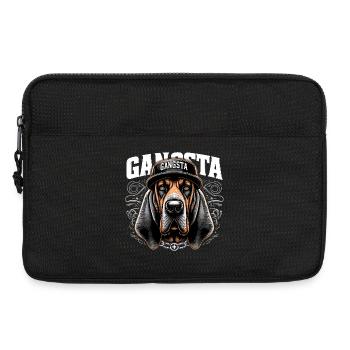 Bloodhound Gangsta Gangster Chien Cadeau - Sacoche pour ordinateur portable 13 pouces - noir - Devant