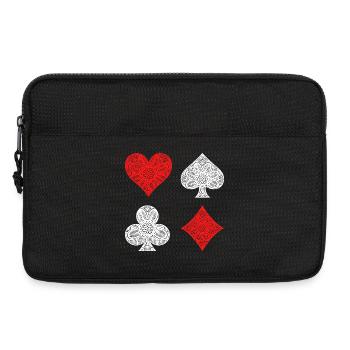 Jeux d’argent Roulette Loterie Poker Jeux d’argent Casino - Sacoche pour ordinateur portable 13 pouces - noir - Devant