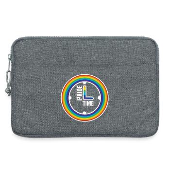 Horloge à anneau Rainbow Pride - Sacoche pour ordinateur portable 13 pouces - gris chiné - Devant