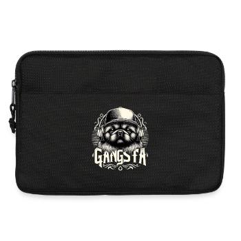 Pekingese Gangsta Gangster Lion Dog Dog Gift - Laptop bag 13" - black - Front