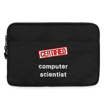 Computer scientist - Laptop bag 13" - black - Front