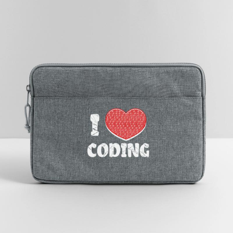 Developer Heart Coding Statement Programmer Laptop bag 13"