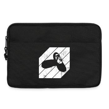 Ballet Shoes Sketch - Laptop bag 13" - black - Front