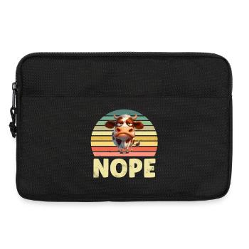Kuh Kühe - Laptoptasche 13" - Schwarz - Vorne