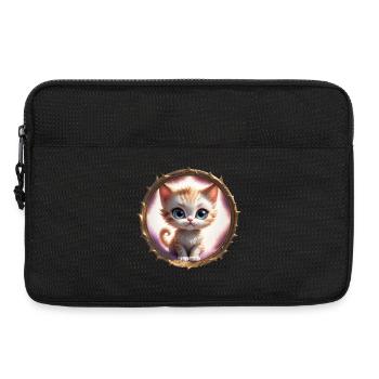 Kätzchen im Stachelring - Laptoptasche 13" - Schwarz - Vorne