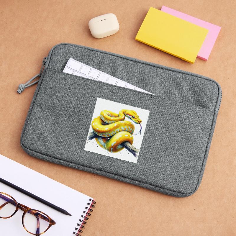 Python jaune Sacoche pour ordinateur portable 13 pouces
