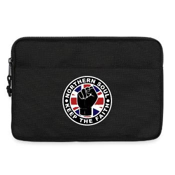 Northern Soul - Keep The Faith - Union Jack - Sacoche pour ordinateur portable 13 pouces - noir - Devant