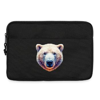 Ours polaire blanc - Sacoche pour ordinateur portable 13 pouces - noir - Devant