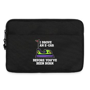 Refueling E-car Electrical Energy Statement Electricity - Laptop bag 13" - black - Front